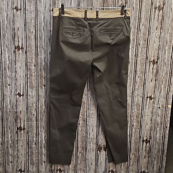 Vince Slim Straight Leg Ankle Pants with Contrast Tuxedo Stripes Sz. 8 - Picture 2 of 7